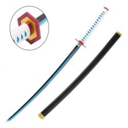 KATANA DECO LAME ACIER MOTIF DEMON SLAYER ZS654-BL