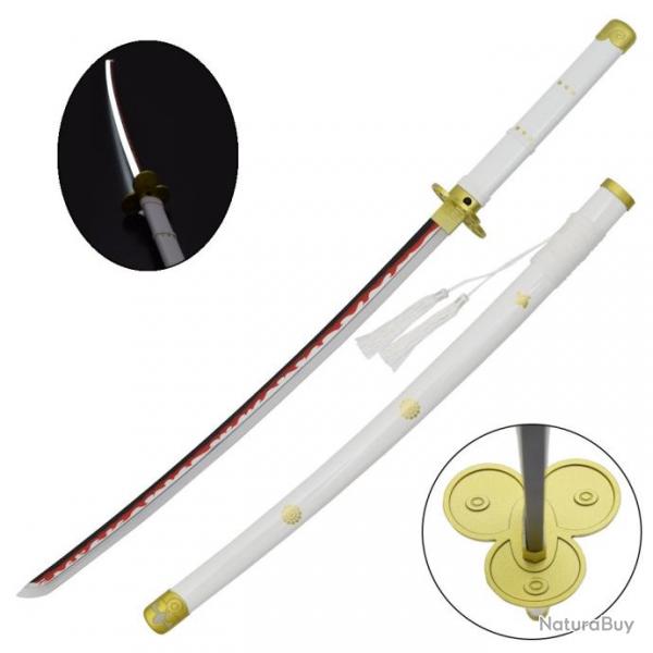 KATANA DECO LAME ACIER ET LED MOTIF ONE PIECE