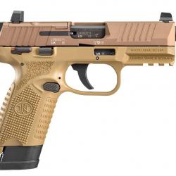 PISTOLET FN HERSTAL 502 TACTICAL FDE CAL.22LR FILETÉ - CATEGORIE B