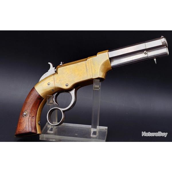 PISTOLET A LEVIER SOUS GARDE VOLCANIC 1854 CALIBRE 31 PAR NEW HAVEN ARMS CO - USA XIX Bon  U.S.A. X