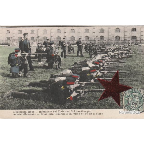 CPA - Arme Allemande - Infanterie - Exercices de Vise et de Tir  Blanc - N886