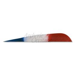 GATEWAY PLUMES NAT 5" PATRIOT BLEU BLANC ROUGE