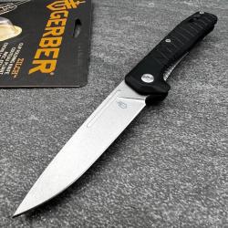 Couteau Gerber Zilch Black Lame Acier 7Cr17MoV Manche GRN Linerlock Clip