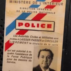 Carte id police collection