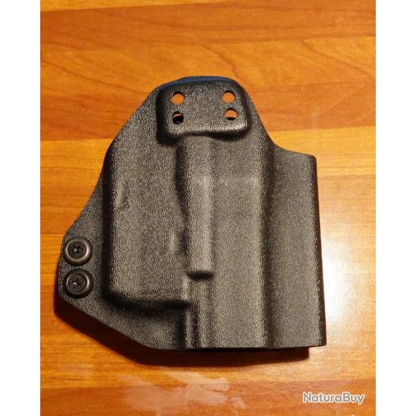 Holster glock 17, 19 ,45  compatible TLR6 streamlight et point rouge, droitier et gaucher