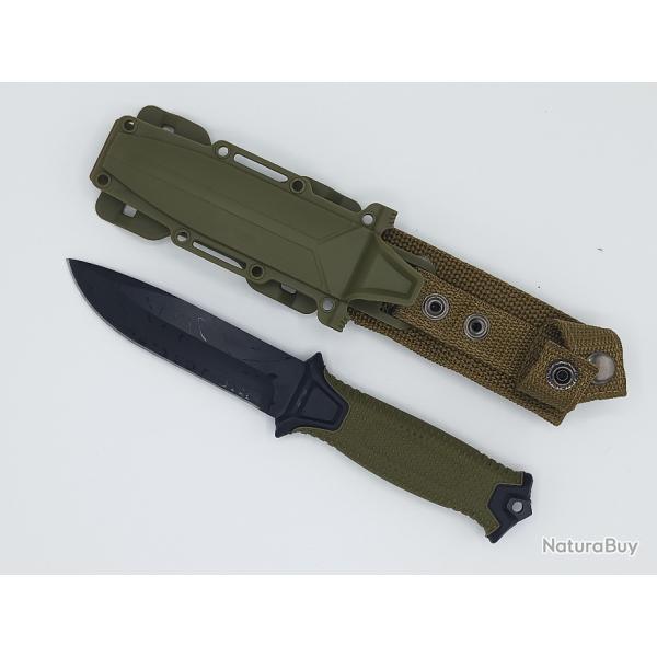 Couteau bushcraft kaki