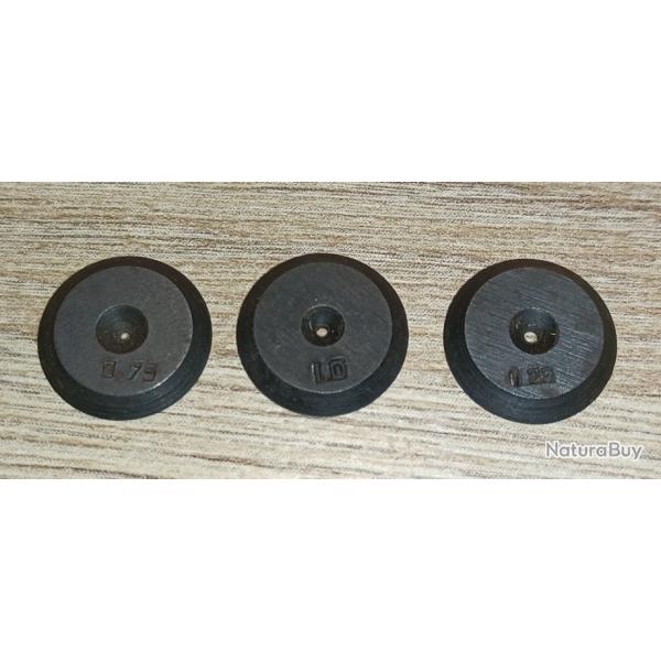 Lot de 3 iris, dioptres pour TOZ 12