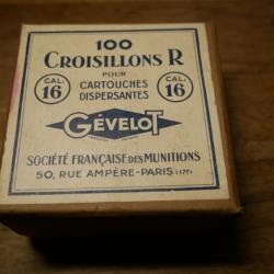 Boite de 100 croisillons GEVELOT Cal 16