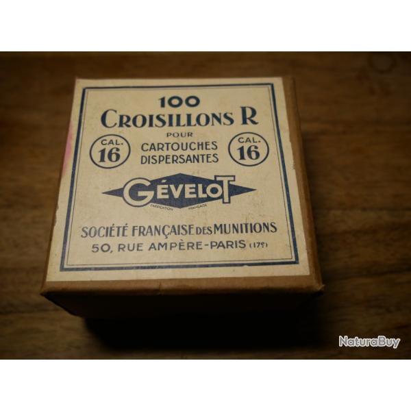 Boite de 100 croisillons GEVELOT Cal 16