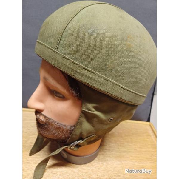 Ancien casque militaire de saut TAP mod.50 type Guneau 202 - annes 50