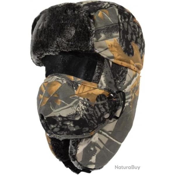 Chapka camouflage en polyester - Chapeau de Trappeur d'Hiver pour Hommes - Le Ski, la Randonne