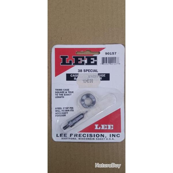 LEE PILOTE DE LONGUEUR ET SUPPORT POUR RACCOURCISSEUR case lenght gauge 38 SP 90157