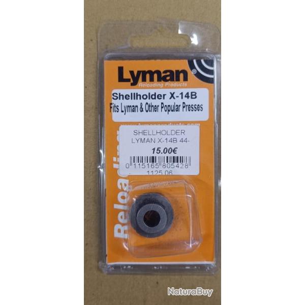 Lyman shell holder X14B pour 44-40, 8x57jrs, 7x57R, 6.5x57R....