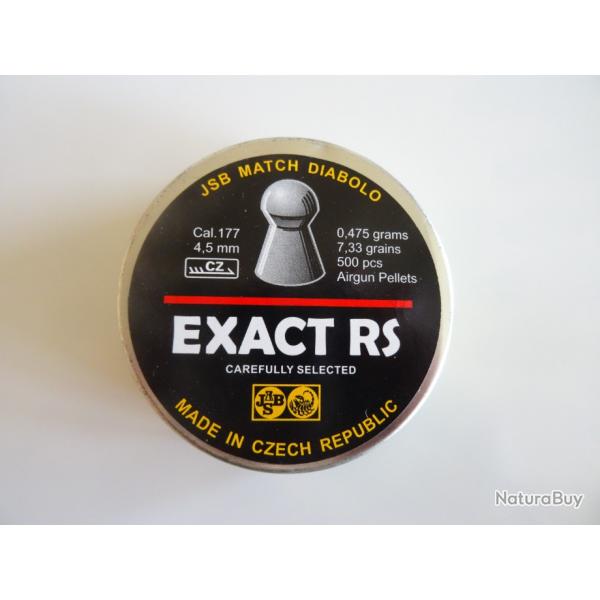 JSB plombs Exact RS 4.52 mm 0.475 gr X 5