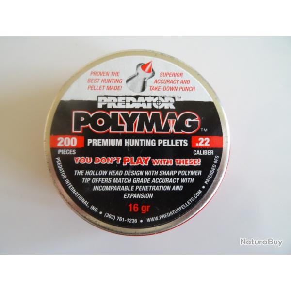 JSB plombs Predator Polymag 5.50 mm 1.04 gr X 5