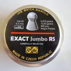 JSB plombs Exact Jumbo RS 5.52 mm 0.87 gr X 5