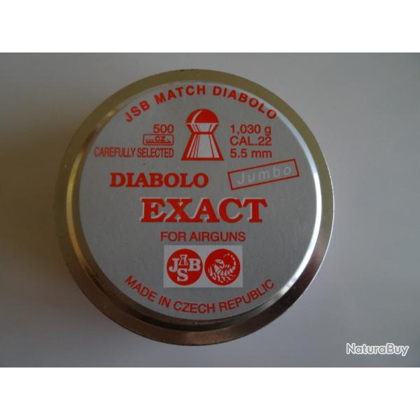 JSB plombs Exact Jumbo  5.50 mm 1.030 gr  X 8