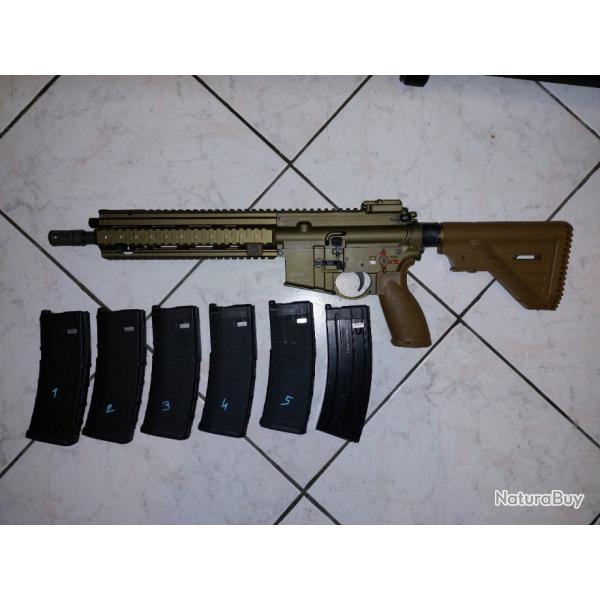 HK416A5 GBBR VFC UPGRADE RAL800 + chargeurs