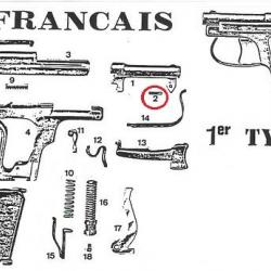 AXE CANON PISTOLET LEFRANCAIS