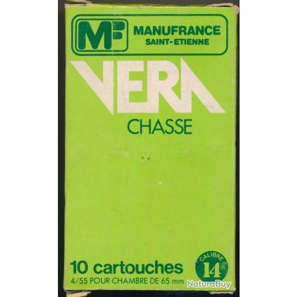 (5934) paquet complet de 10 Cartouches  CHASSE 14mm plomb de 10 MANUFRANCE