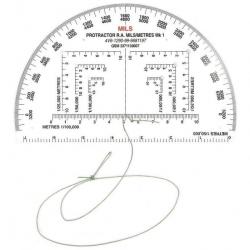 Rapporteur militaire de lecture de cartes BCB Military Protractor