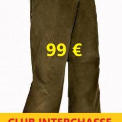 Pantalon velours Lupin Club Interchasse 36/38     CIPN048-40