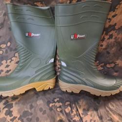 DESTOCKAGE : bottes de pluie neuves U.POWER Taille 44 / 10  Top qualité ! CHASSE PECHE