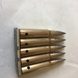 VENDU PAR LE-CUIRASSIER LOT N° 27 CLIP DE 5 BALLES DE CALIBRE 7,5 MAS