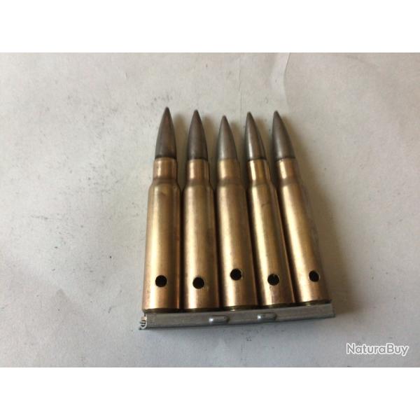 VENDU PAR LE-CUIRASSIER LOT N 29 CLIP DE 5 BALLES DE CALIBRE 7,5 MAS