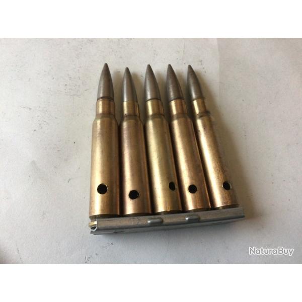 VENDU PAR LE-CUIRASSIER LOT N 30 CLIP DE 5 BALLES DE CALIBRE 7,5 MAS