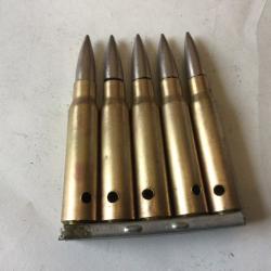 VENDU PAR LE-CUIRASSIER LOT N° 22 CLIP DE 5 BALLES DE CALIBRE 7,5 MAS