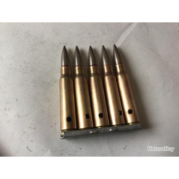 VENDU PAR LE-CUIRASSIER LOT N 26 CLIP DE 5 BALLES DE CALIBRE 7,5 MAS