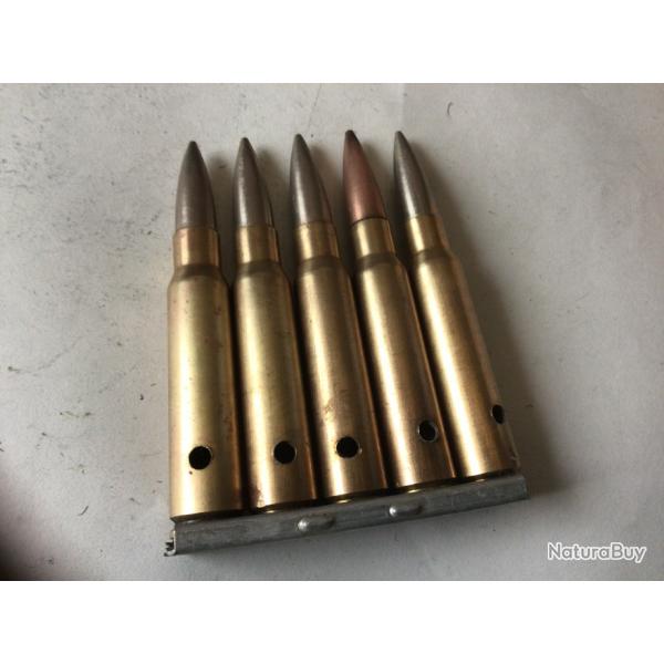 VENDU PAR LE-CUIRASSIER LOT N 20 CLIP DE 5 BALLES DE CALIBRE 7,5 MAS