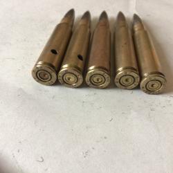 VENDU PAR LE-CUIRASSIER LOT N° 24 CLIP DE 5 BALLES DE CALIBRE 7,5 MAS