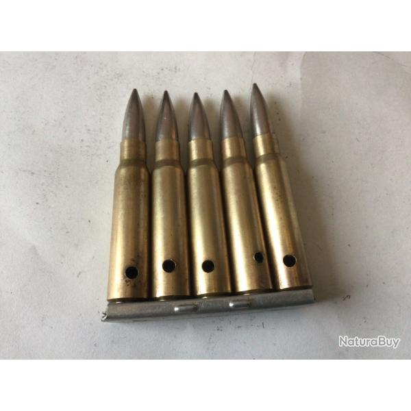 VENDU PAR LE-CUIRASSIER LOT N 23 CLIP DE 5 BALLES DE CALIBRE 7,5 MAS