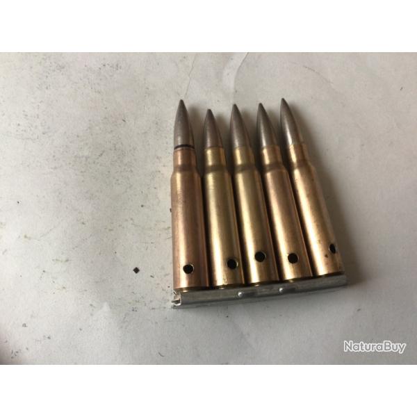 VENDU PAR LE-CUIRASSIER LOT N 15 CLIP DE 5 BALLES DE CALIBRE 7,5 MAS