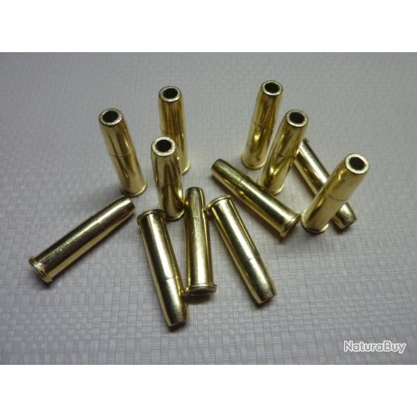 LOT DE 12 FAUSSES DOUILLES 4,5 mm POUR REVOLVER DAN WESSON PLOMB