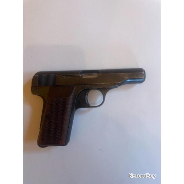 PISTOLET BROWNING FN HESTAL MOD 1910 CAL 7,65 32ACP