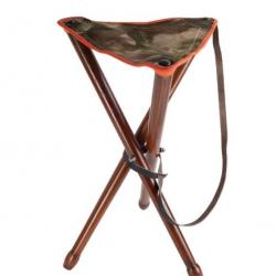 Siège trépied JANUEL assise camo bord orange 65cm