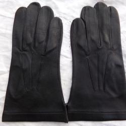 belle paire de gants militaires en cuir noir taille 8,5