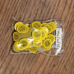 100 Cartons jaune de fermeture n°9, cal 16 ,