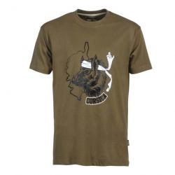 Tee- shirt Wild Board Corsica L KAKI