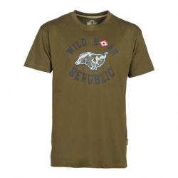 Tee- shirt Wild Board Republique Enfant KAKI 12A