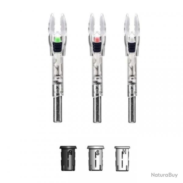 NOCKTURNAL - Encoches Lumineuses Universelles SHIFT (x2) VERT