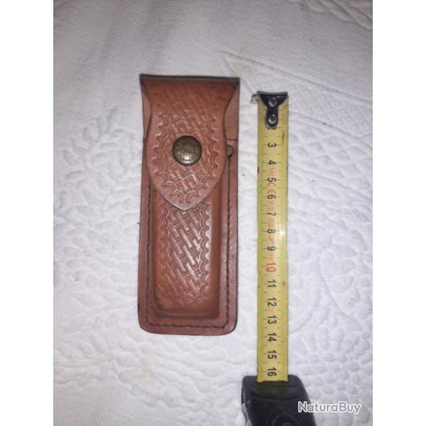 Etui cuir couteau PUMA Solingen Germany