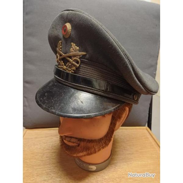 Belle ancienne casquette militaire allemande de la Bundeswehr - complte - 1960