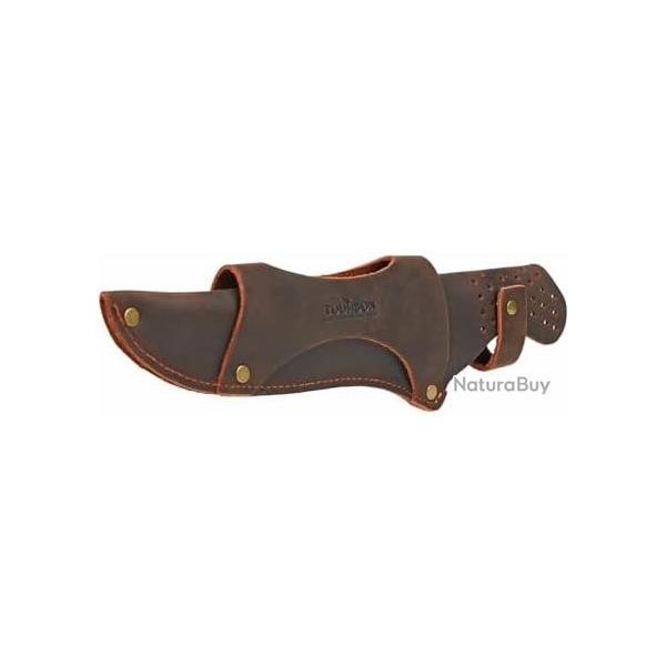 tui couteau lame fixe Tourbon cuir ceinture 5 cm camping chasse protection pratique durable