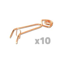 Lot de 10 pièges à taupe Putange traditionnel acier cuivré