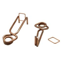 Lot de 2 pièges à taupe Putange traditionnel acier cuivré