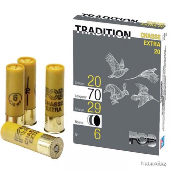 Bote de 10 cartouches Tradition cal 20 29g pb6